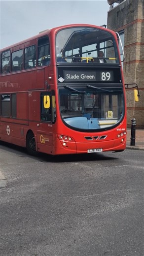 Route 89 to Slade Green seen at Bexleyheath Clock Tower, LJ61NVB WVL466