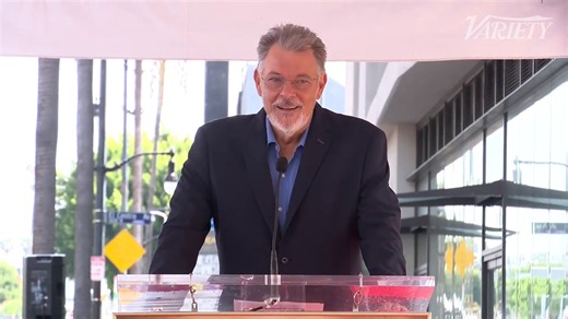 Director Jonathan Frakes delivers a speech at Noah Wyle’s Hollywood Walk of Fame ceremony:“One of the truths about our business is that when we’re lucky enough to get a job on a show, we become a family. But sometimes you make a friend for life — and for me, that someone is Noah Wyle.”