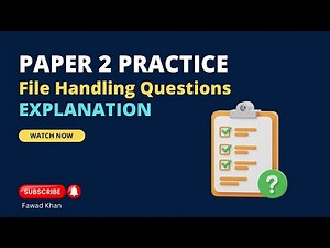 A-Level CS Paper 2 Practice: File Handling Question Explained #alevel #paper2 #filehandling