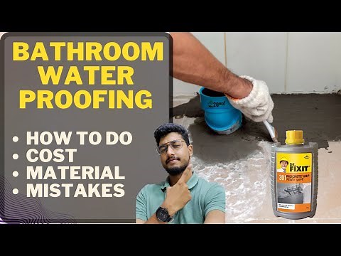 How to do Bathroom Waterproofing || Complete process || Best Chemical || Cost || Water leak Problem