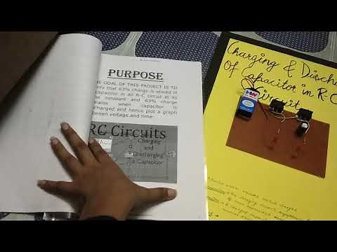 Physics project charging and discharging of a capacitor class 12