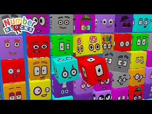 Counting Numberblocks on a Mathlink Cubes Experiment Learn Numbers 1 to 100 for Kids