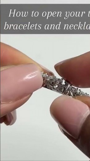 How to open your tennis bracelets and necklaces #jewelry #tennisbracelet #tennisnecklace #howto