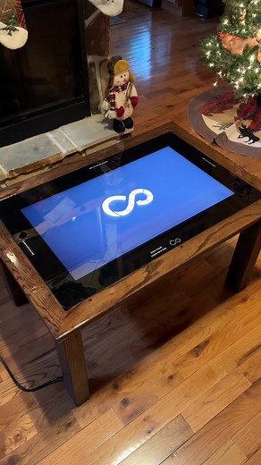We’re loving @peacefulcabinrentals’ epic wooden coffee table for our Infinity Game Table! Perfect for those cozy game nights this holiday season. ✨🎅🎁🎄 Share your custom creations and tag us! #Arcade1Up #InfinityGaming #InfinityGameBoard #infinitygametable