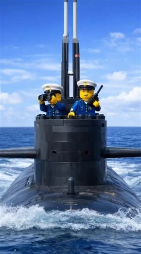 Lego Captain: All Clear prepare to Dive! Close hatch they go down into sub. Sub goes underwater* #Cartoon #entertainment #fyipシツ #Animated