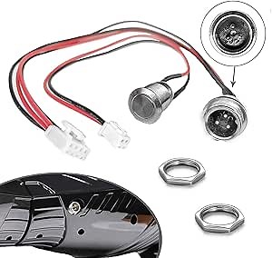 GLDYTIMES Hoverboard Charging Port Replacement (3 Prong) for Swegway Swagtron Swagboard CHO etc. Smart Self-Balancing Scooter¡­