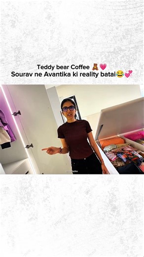 Teddy bear Coffee 🧸💗Sourav ne Avantika ki reality batai😂💞 #shorts #youtubeshorts #shortsfeed