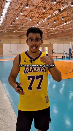 Cadastrando a quadra de vôlei interna do SESC Itaquera. Uma das quadras mais bonitas que já tivemos o prazer de conhecer.
