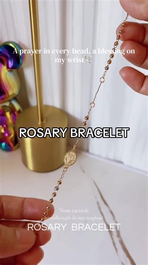 Elegant Rosary Bracelet for Daily Reflection