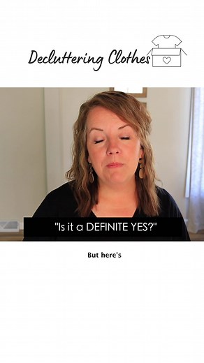 16K views · 280 reactions | "Is it a definite YES?" -- If it's not a definite yes, it's a NO. This one question has saved me thousands when it has come to clothes and other purchases for our home. Have you used this question? Do you ever settle for clothes that don't fit quite right because they're on sale or cute? #decluttering #simpleliving #minimalism | The Minimal Mom | Facebook