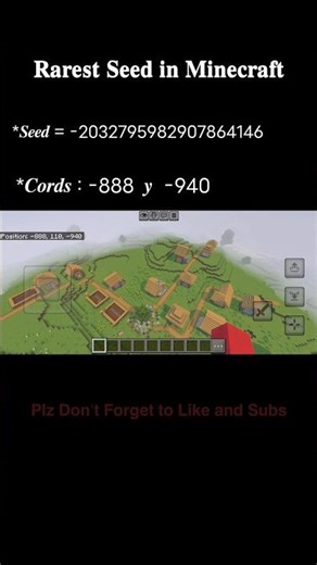 Best Minecraft Seed For Survival | #minecraft #survival #seeds #pocketoption #gaming #viral #shorts