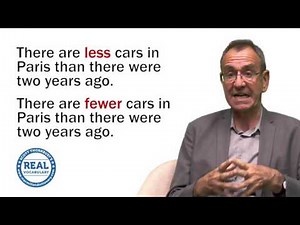 Real Vocabulary: less or fewer?