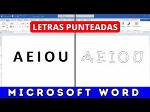 How to CREATE DOTTED LETTERS in WORD for calligraphy step by step ✍️💻 @DomingoenlaRed