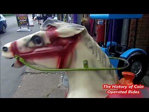 1960s Coin Operated Horse Kiddie Ride - Silver