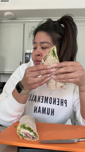 Delicious Turkey and Salami Wrap for Lunchtime