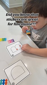 Check out this fine motor skill boost with stickers! Watch these little hands work hard to peel and place stickers on the letter B. As he works, I tell him the letter, the sound it makes, and words that begin with B. At the end, the stickers create a bumpy texture, perfect for tracing with his finger while saying "B says /b/." This tactile feedback reinforces letter recognition and phonetic sounds in a fun, engaging way. You can find these sticker letters on my website at preschoolvibes.com. | P