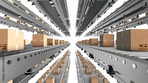 cardboard boxes on the move, which you can use in the cargo and transport industry