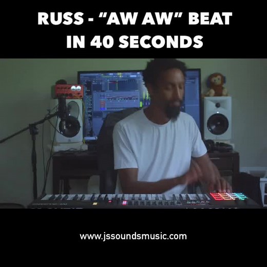 Russ - “Aw Aw” Beat In 40 Seconds! 🔥 #Russ #awaw #beatmaker