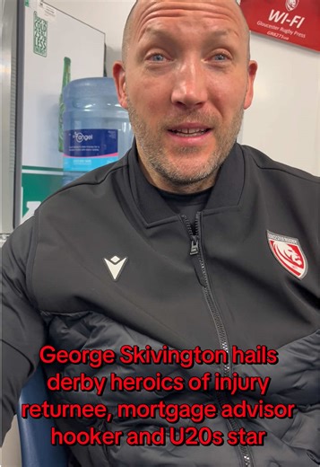 Gloucester Rugby director of rugby George Skivington hails the effort and impact of three unlikely heroes despite losing the West Country derby 26-30 to Bath Rugby on Saturday, with outside centre Josiah Edwards Giraud playing 80 minutes after months out with an ankle injury in the biggest game of his professional career, part time mortgage advisor Will Crane delivering his best performance as a Cherry and White having been drafted in from Champ Rugby side Hartpury, and Welsh teenager Deian Gwyn