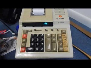 VINTAGE OLYMPIA EC8000 OFFICE CALCULATOR PRINTER ADDING MACHINE EBAY PRODUCT TEST