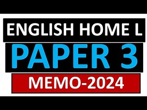 MEMO P 3 ENGLISH HOME LANGUANGE GRADE 12 FINAL EXAMS ENGLISH P 3 2024 NOVEMBER EXAMS THUNDEREDUC