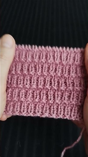 Super easy reversible knitting stitch pattern for scarf for Beginners 129