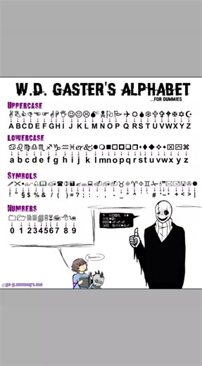 estudiando el idioma de gaster 🤑🤑