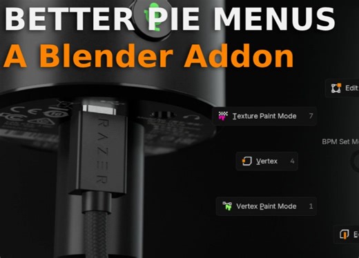 Better Pie Menus高效智能菜单Blender插件
