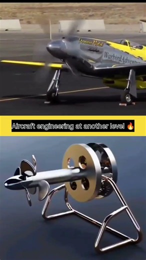 This Counter Rotating Propeller Mechanism Is Insane ✈️⚙️#shorts