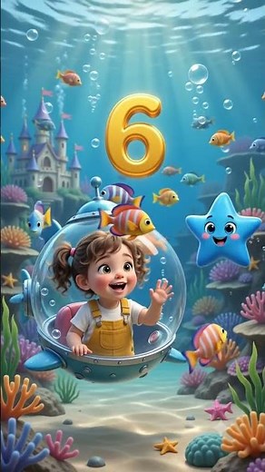 Number 6 for Kids | Learn Six | Counting for Toddlers #shorts