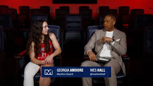 It was jaw drop after jaw drop for Georgia Amoore who was locked in 🔒 to the @WashMystics and their draftees!The guard looks ahead to her first season and how the additions will elevate her squad's tenacity 💪@realweshall | @WNBA