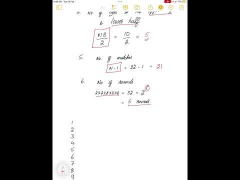 Lesson 22. Knock-out fixture for 22 teams (4 quarters)