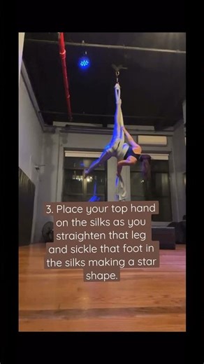 HOW TO do a SINGLE STAR DROP on the Aerial Silks! #aerialsilks #circusarts #circuseverydamnday