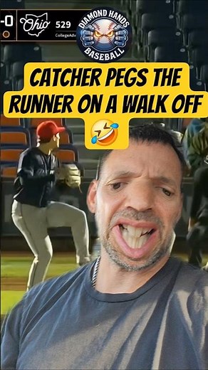 The catcher throws the ball at the runner on a walk off bunt! #mlb #highlights #shorts #funny