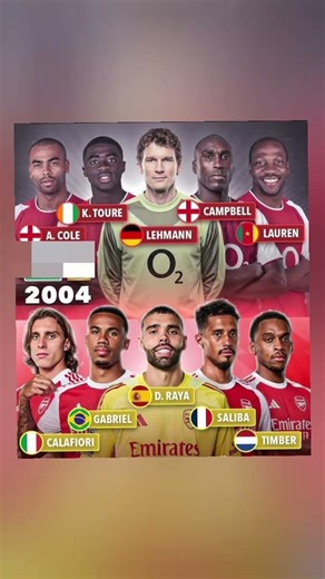 2004 Invincibles Defence vs 2026 Arsenal Backline#arsenal