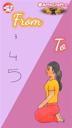 Girl Drawing From Numbers | #shorts #trending #viral