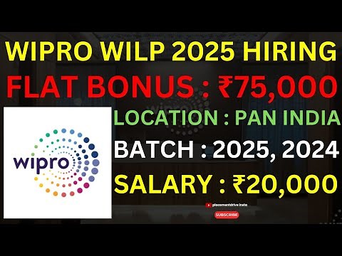 🔥 Wipro WILP 2025 | Work Integrated Learning Program for BCA & B.Sc| Salary, Eligibility & Selection