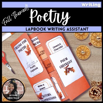 Fall Poems Lapbook Writing Assistant: Elements of Poetry, Word Banks, Checklists