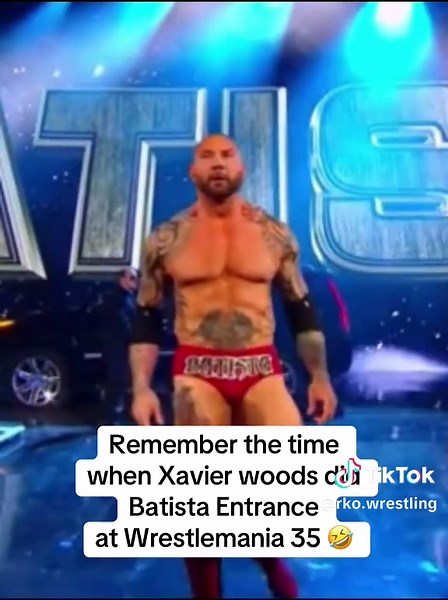 Xavier Woods Performs Batista Entrance at Wrestlemania 35