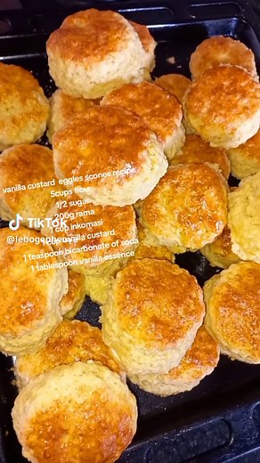 Inkomazi Scones Recipe: Easy Vanilla Custard Scone with Nkomazi