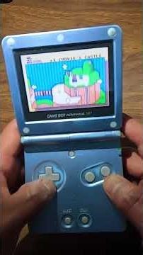 Do you remember the SUPER MARIO WORLD advance 2 game for Game Boy SP? #nintendo