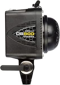 Buff DigiBee Flash Strobe Monolight DB800 (Black) with LED Modeling lamp, 320Ws for Continuous Lighting and Motion Photography