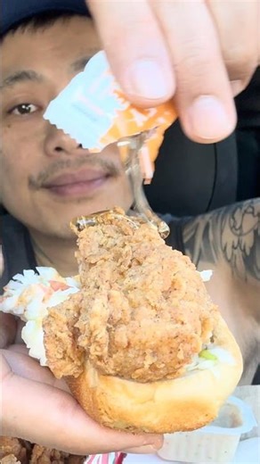 HOT HONEY KFC SNACKER COLESLAW 🔥🍯