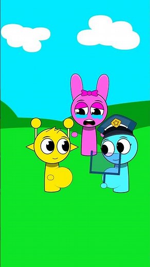 sprunki pregnant checked by police? 😂😂 #sprunki #sprunkiincredibox #animation