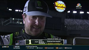 About as emotional as we've ever seen Kurt Busch. This is what it means to win in your hometown. | NASCAR on NBC