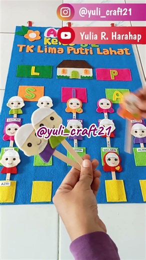 Class Attendance Chart. Order info WA 0898-8964-096 #attendance #classroomdecor #walldecor #class...