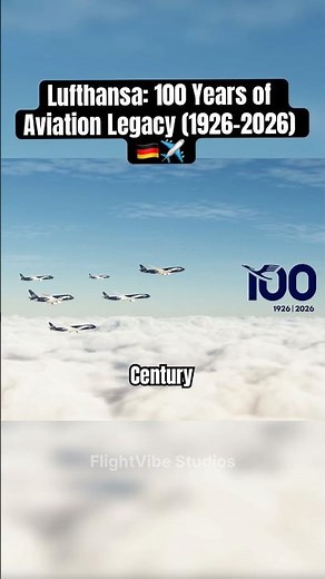 Lufthansa: 100 Years of Aviation Legacy (1926-2026) 🇩🇪✈️