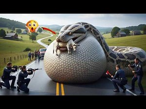 Giant Python Attacks Cow – Brave US Rescue Team Saves the Day #RescueTeamStory