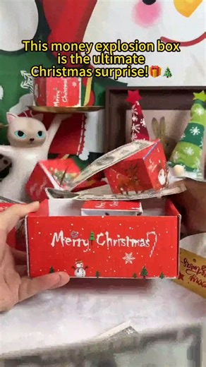 Turn Every Gift into a Magical Moment with Our Christmas Surprise Pop-Up Box! 🦄✨ 🎁Instant Festive Pop-Up Magic – Improved elastic mechanism delivers a perfect, lively reveal every time for that "wow" moment 🎁Durable & Reusable Design – Made from thick, high-quality cardboard that lasts through multiple Christmases 🎁Hidden Treasure Space – Perfect for cash, notes, photos, or small gifts to create personalized surprises 🎁Festive Holiday Artwork – Bright Christmas patterns double as charming d