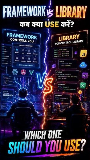 🌟Framework vs Library: Which One to Use?